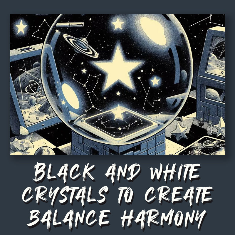 Black and White Crystals:Perfect Balance and Harmony