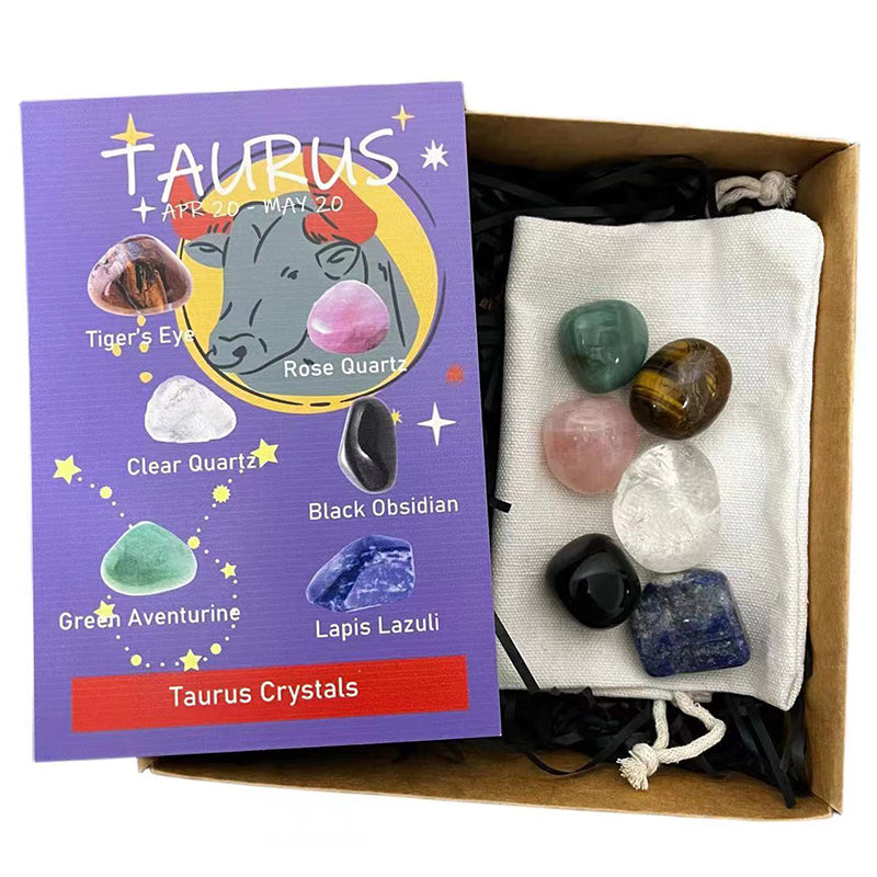 Crystal Healing Stones,12 Constellation Healing Crystal Sets