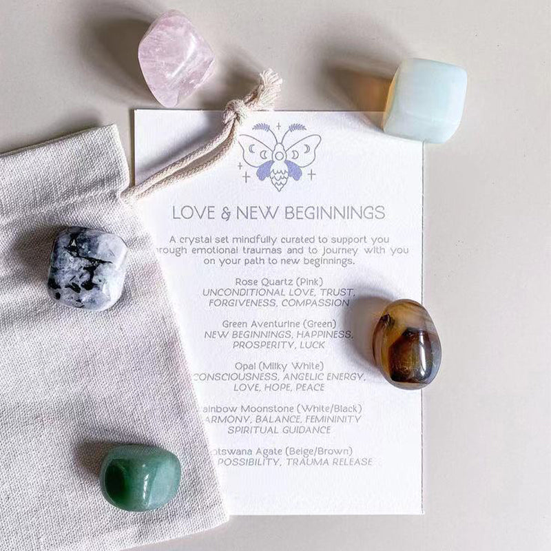 Crystal Healing Stone Set,Energy Healing Kit,healing for the mind and body