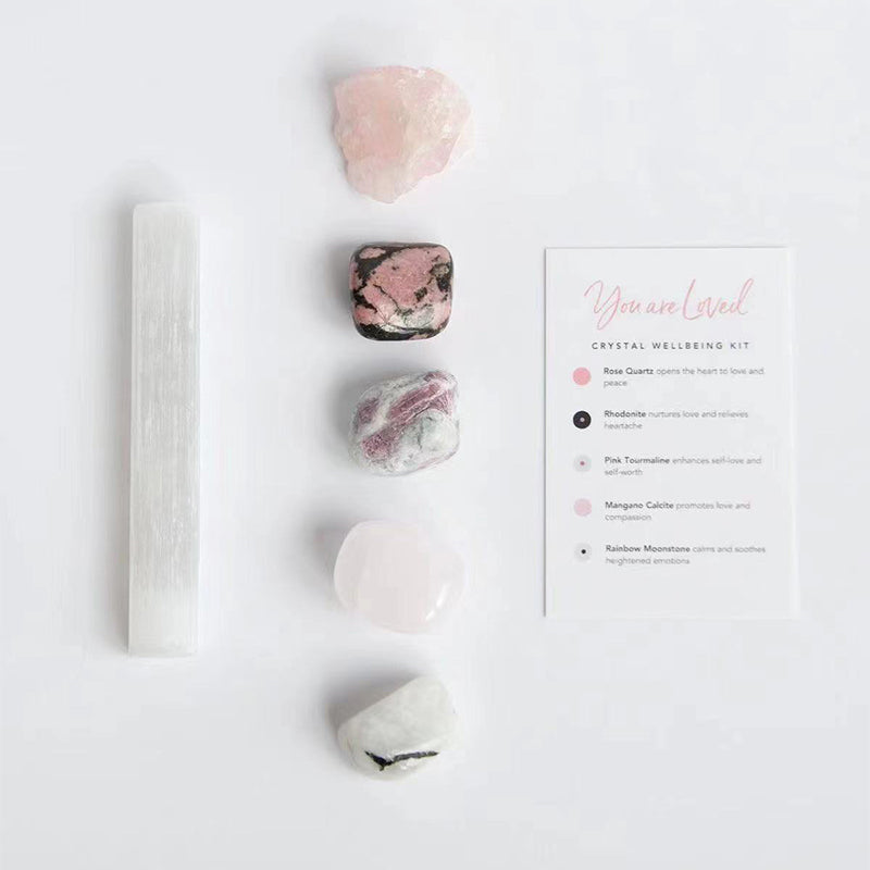 Crystal Healing Stones Set,Natural Crystals gift box,Crystal Kits
