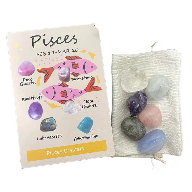 Crystal Healing Stones,12 Constellation Healing Crystal Sets