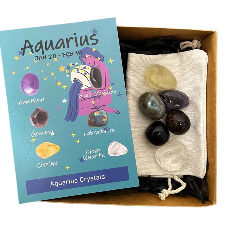 Crystal Healing Stones,12 Constellation Healing Crystal Sets