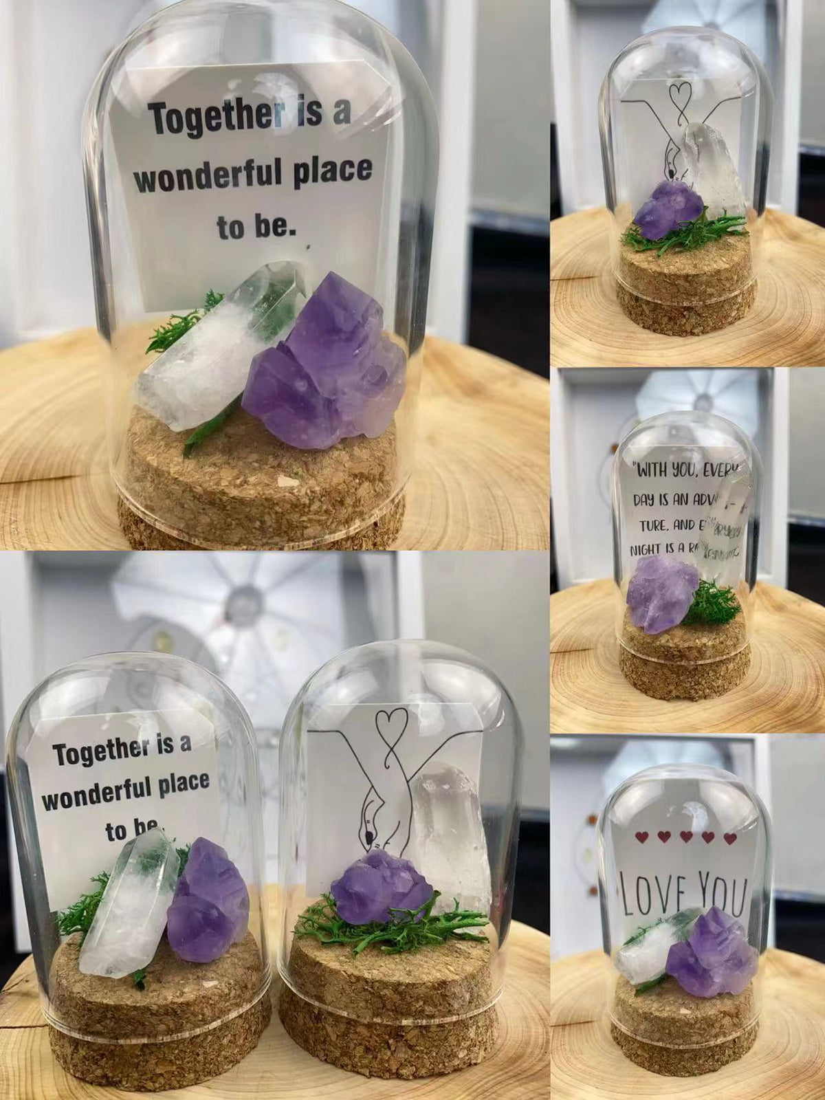 Mysterious Witch Magic: Selected White Amethyst Wishing Bottle, Patron Saint of Love