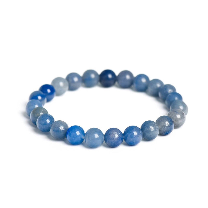 Blue Aventurine bracelet with shimmering 8mm beads by Roline Crystal
