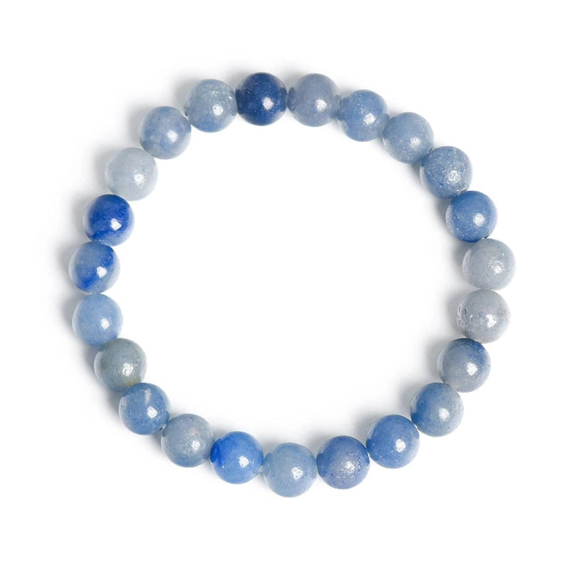 Blue Aventurine bracelet with shimmering 8mm beads by Roline Crystal