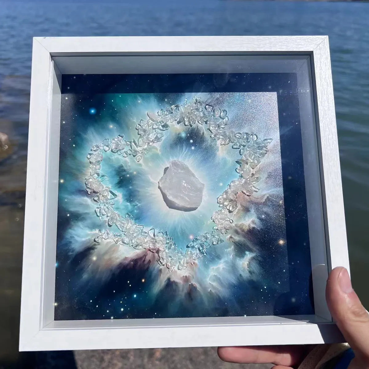 Framed Crystal Art: Starry Sky - Roline Crystal Energy Decor