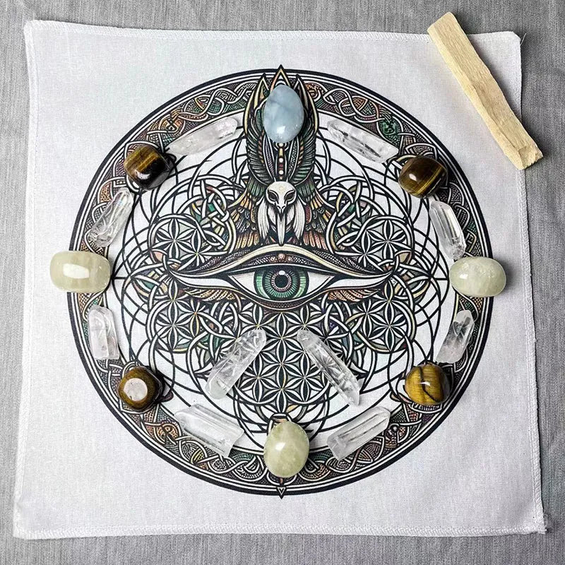 Healing Crystal Grids Magic Arrays | Aquamarine And Tiger's eye | Roline Crystal Energy