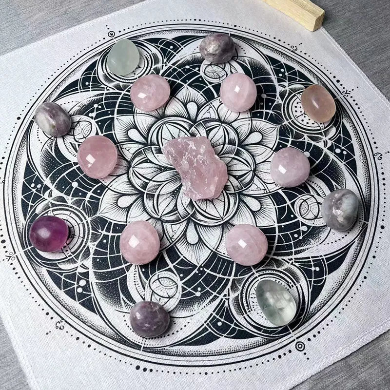 Healing Crystal Grids Magic Arrays | Rose Quartz | Roline Crystal Energy