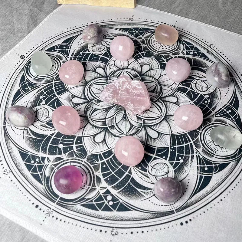 Healing Crystal Grids Magic Arrays | Rose Quartz | Roline Crystal Energy