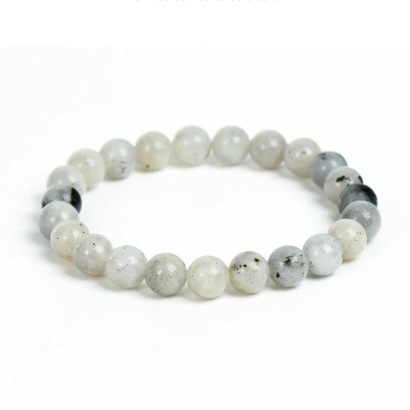 Labradorite bracelet with iridescent 8mm beads by Roline Crystal