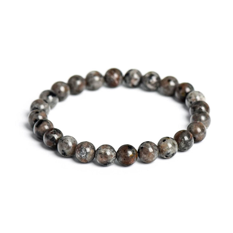 Lava stone bracelet with black 8mm porous beads by Roline Crystal