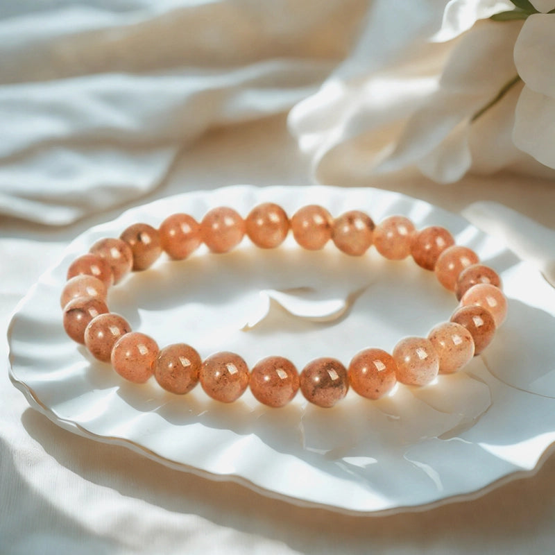 Purple Aventurine bracelet with shimmering 8mm beads by Roline Crystal