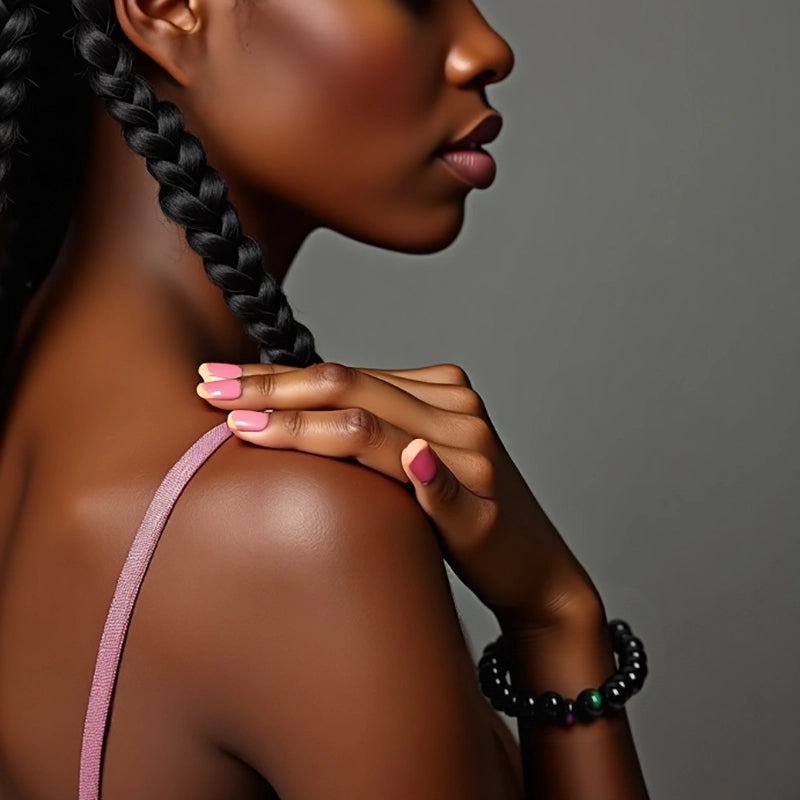 Rainbow Obsidian bracelet with 10mm iridescent beads by Roline Crystal