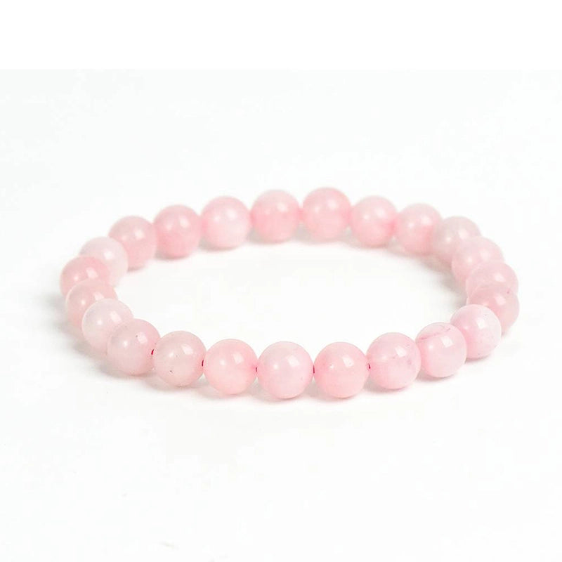 Rose Quartz bracelet with soft pink 8mm beads by Roline Crystal