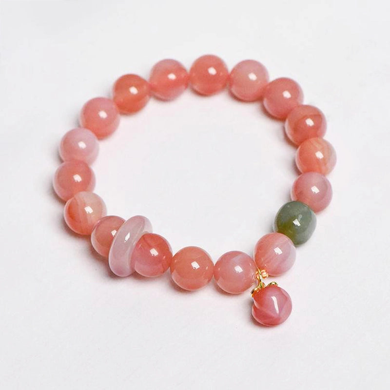 Salt Source Agate and Jasper bracelet with 10mm natural beads by Roline Crystal