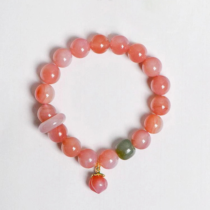 Salt Source Agate and Jasper bracelet with 10mm natural beads by Roline Crystal