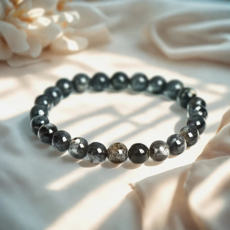 Shimmer Stone bracelet with sparkling 8mm beads by Roline Crystal