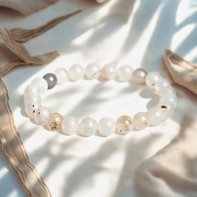 White Agate Bracelet – Clarity Jewelry | Roline Crystal
