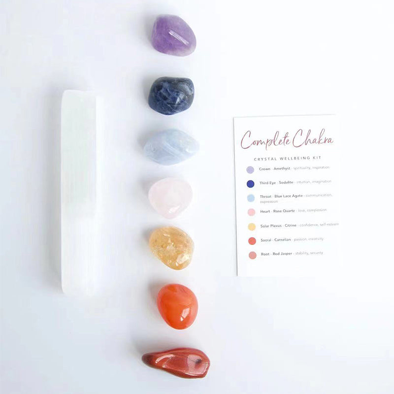 Crystal Healing Stones Set,Natural Crystals gift box,Crystal Kits