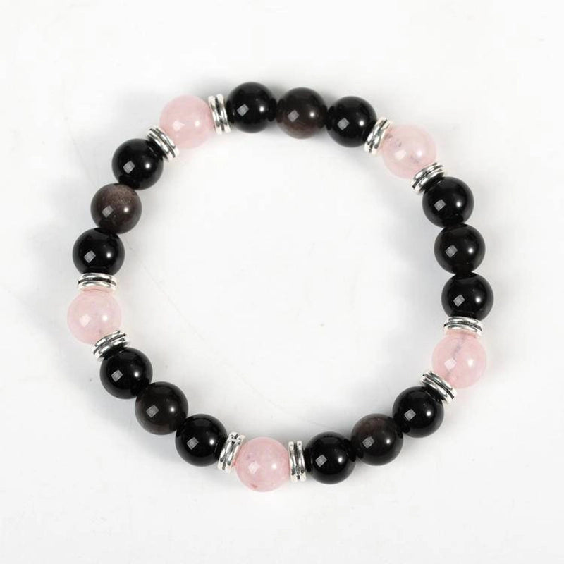Obsidian Protection Bracelet with Healing Gemstones | Roline Crystal