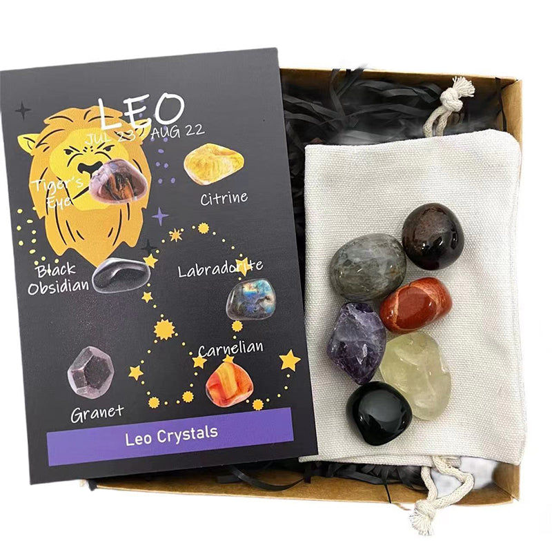 Crystal Healing Stones,12 Constellation Healing Crystal Sets