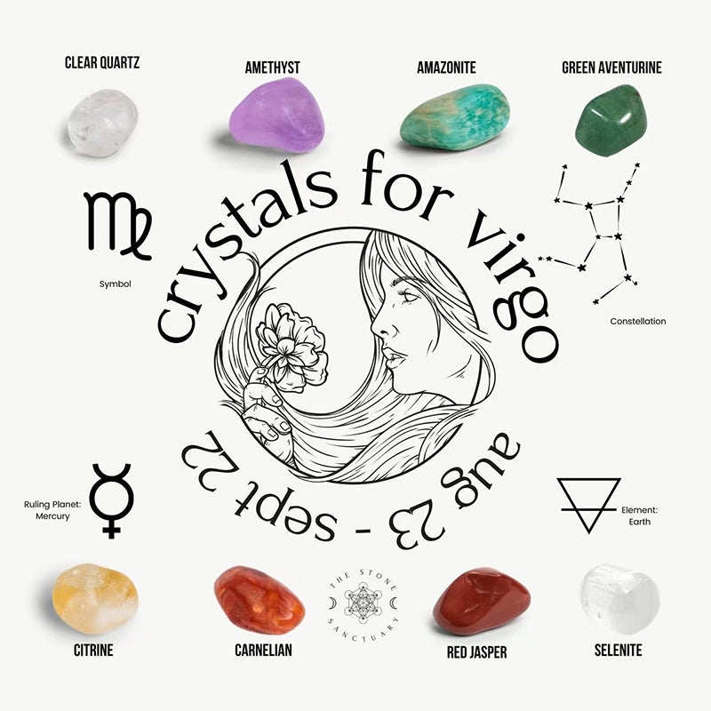 Crystal Healing Stones,Constellation Healing set gift,Crystal Kits