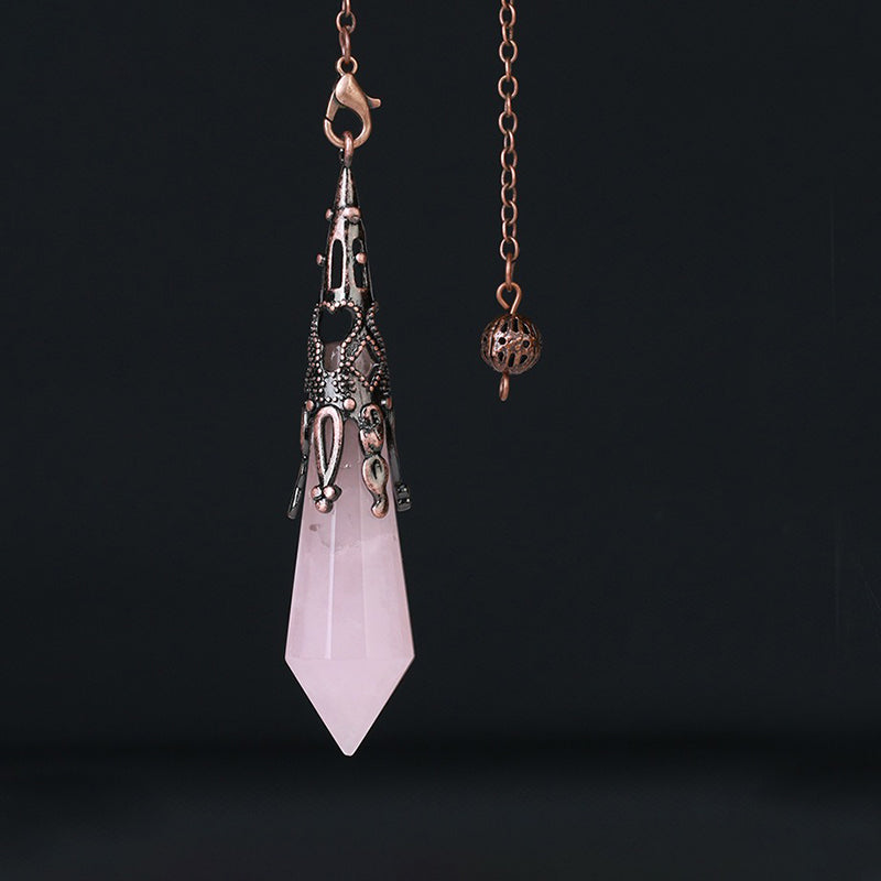 Crystal Ribbon Natural Crystal Pendulum - The Mysterious Messenger of Witch Magic