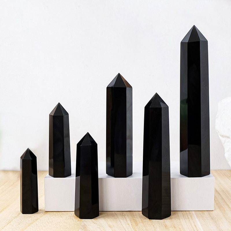 Black Obsidian Tower - The Ultimate Stress Relief and Meditation Tool