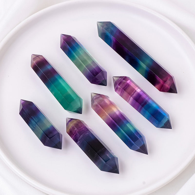 Rainbow Fluorite Double Terminated - Spiritual Awakening & Chakra Balance