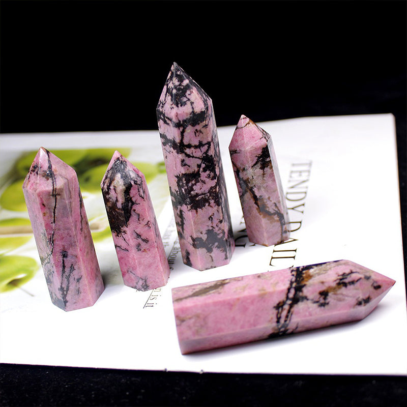 Rhodonite Tower - Enhance Personal Charm, Boost Confidence & Embrace Serenity