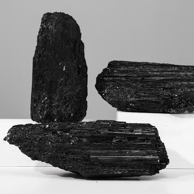 Black Tourmaline Raw Crystal - Protect & Purify, Attract Wealth