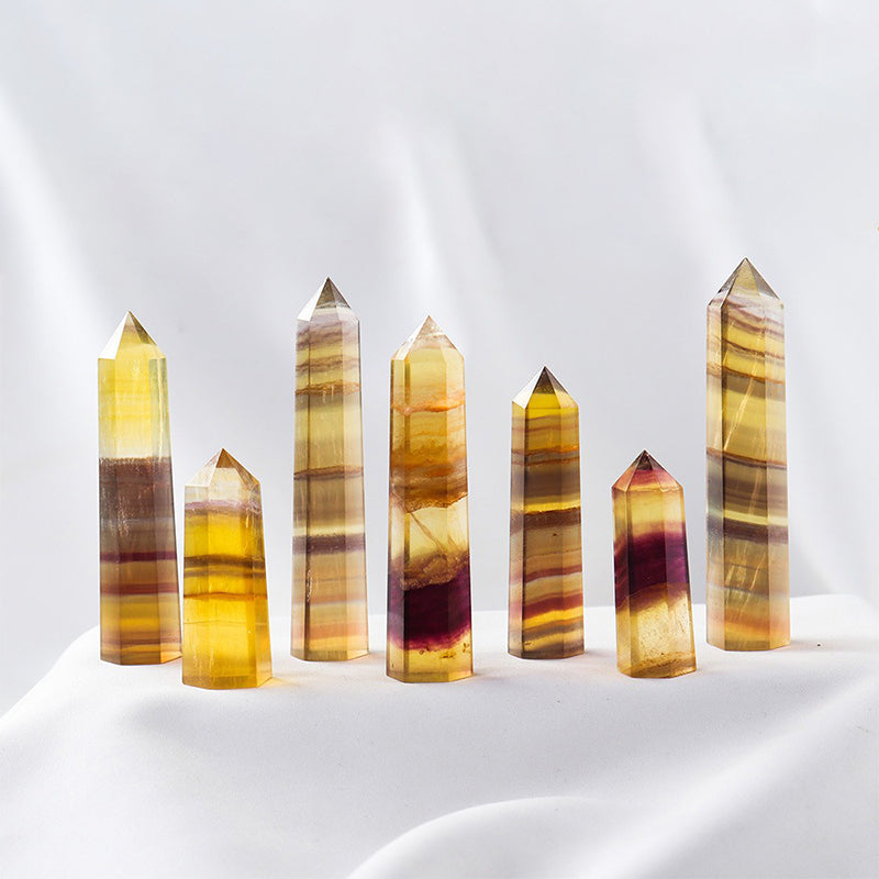 Yellow Fluorite Tower - Stabilize Mood, Enhance Spirituality, Promote Body & Mind