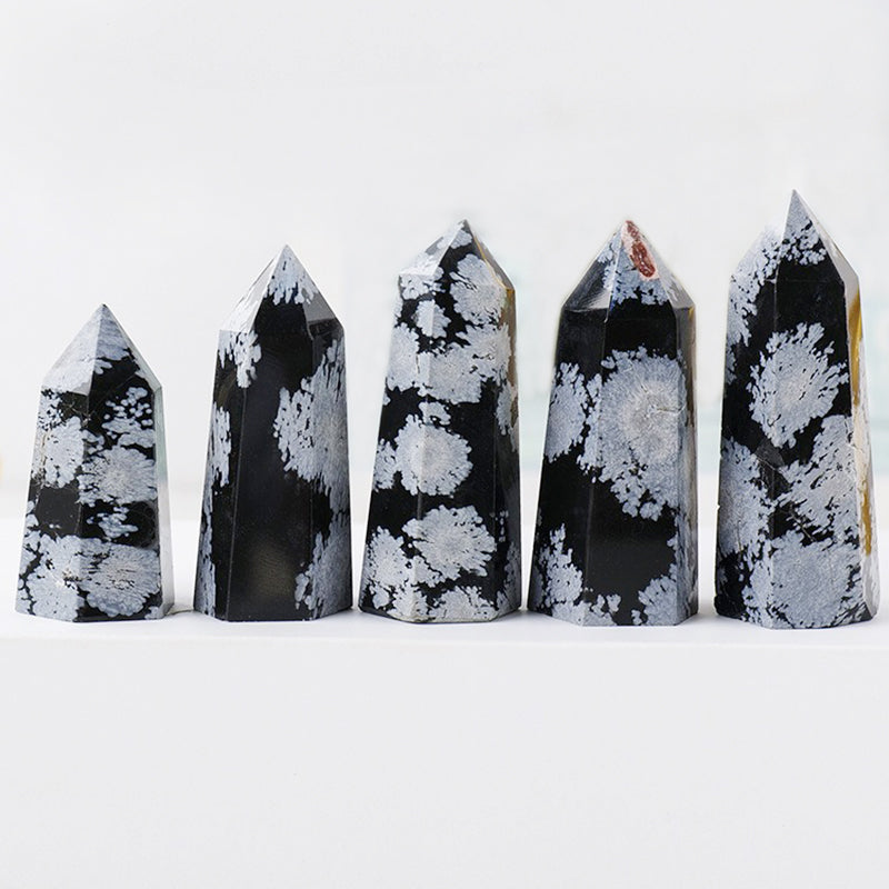 Snowflake Obsidian Tower - Warp Away Evil Spirits and Enhance Emotional Stability