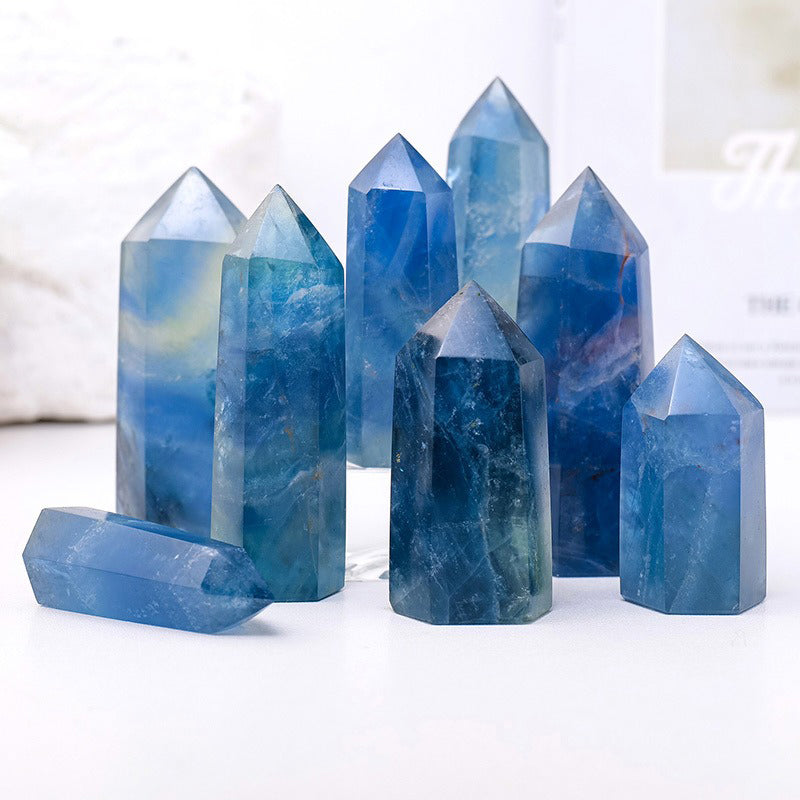 Blue Fluorite Tower - Unlock Intelligence and Enhance Spirituality