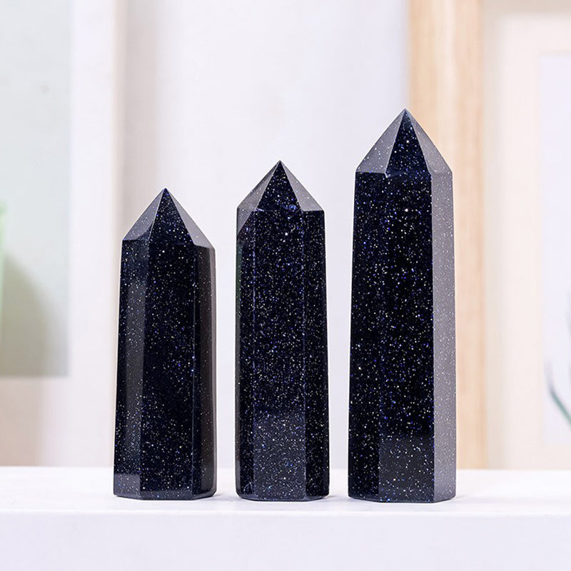 Blue Sandstone Tower - Enhance Leadership Skills,Boost Positive Energy,Increase Wealth