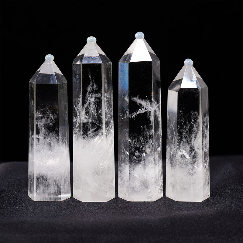 High Quality Clear Quartz Tower - Emotional Soothing, Spiritual Improvement, Overall Energy Boost