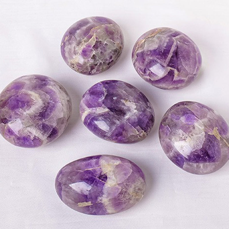 Fantasy Amethyst Palm Stone - Emotional Stability, Spiritual Enhancement