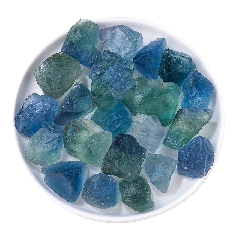 Blue Green Fluorite Raw Crystal - Emotional Stability, Enhanced Confidence & Courage