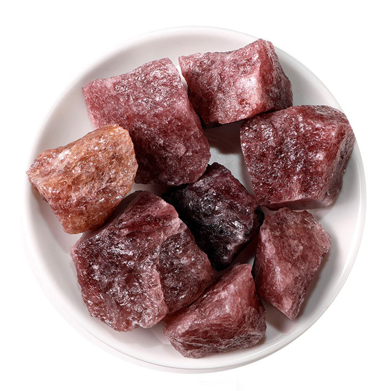 Strawberry Quartz Raw Crystal -Self-Confidence, Love Fortune & Interpersonal Harmony