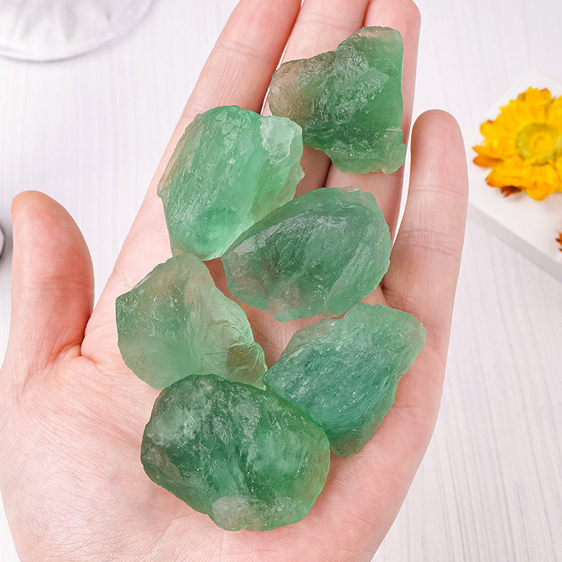 Green Fluorite Raw Crystal - Enhance Mind, Intuition & Creativity