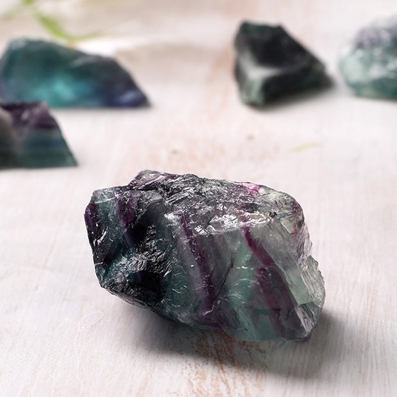 Rainbow Fluorite Raw Crystal - Master Emotion Regulation, Purify Energy & Boost Creativity