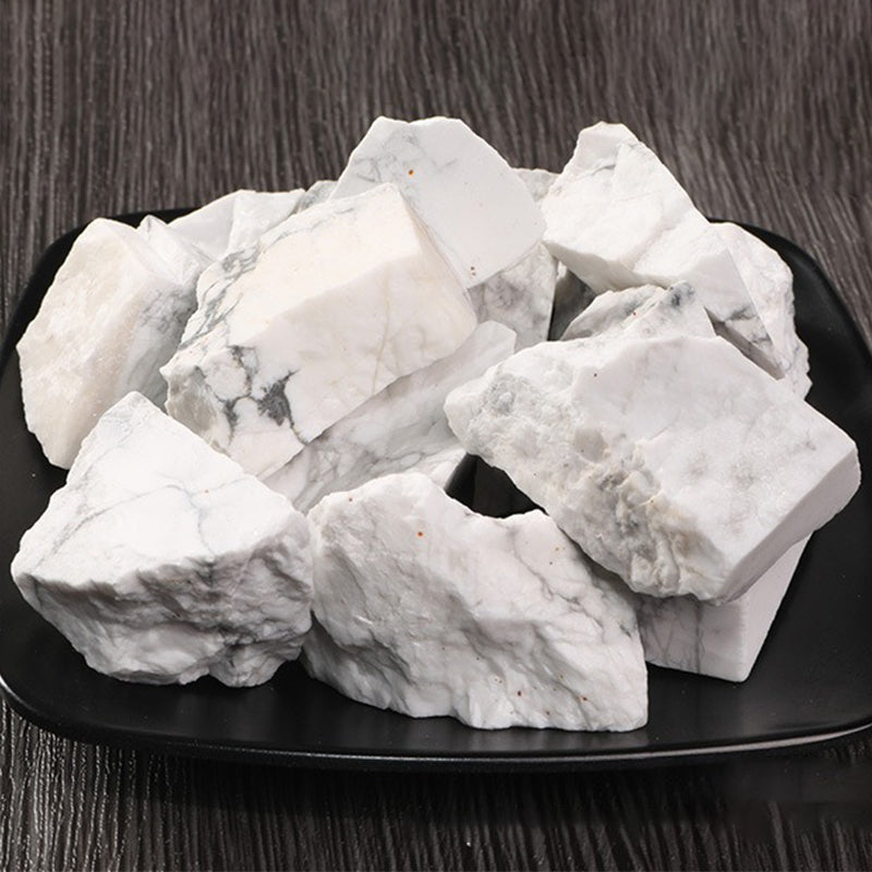 White Howlite Stone for Calming Stress Relief, Anxiety Reduction, and Spiritual Growth