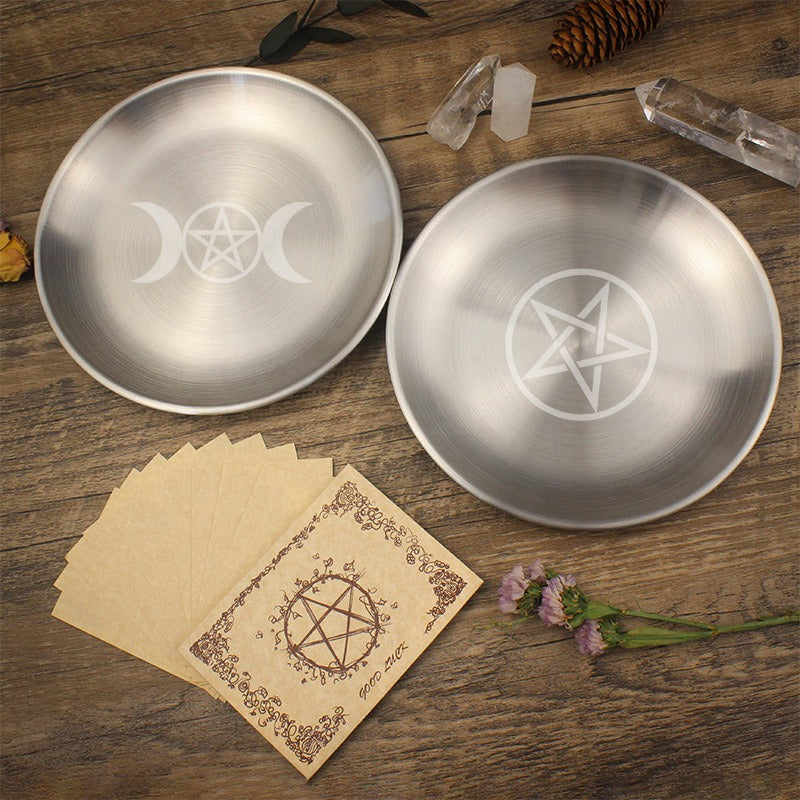 Metal Candelabra Steel Plate: A choice for witches’ magical meditation rituals