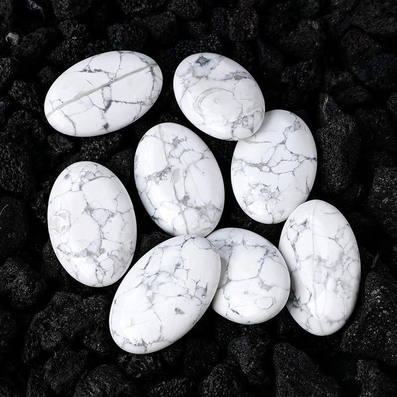 White Turquoise Palm Stone - Enhance Mood, Improve Sleep, Remove Negative Energy