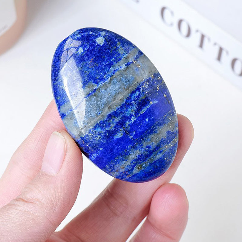 Lapis Lazuli Palm Stone - Emotional Balance, Insight & Spiritual Upliftment