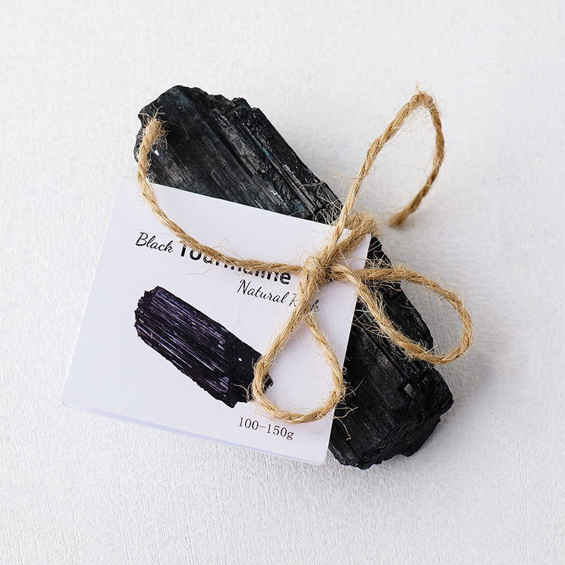 Black Tourmaline Raw Crystal Ornaments- Protect & Purify