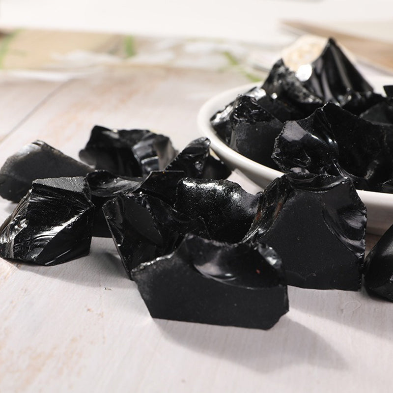 Obsidian Crystal Raw Stone - Protection, Energy Boost & Mind-Body Balance