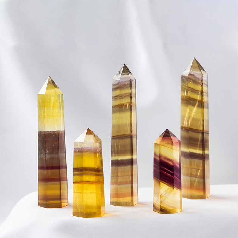 Yellow Fluorite Tower - Stabilize Mood, Enhance Spirituality, Promote Body & Mind