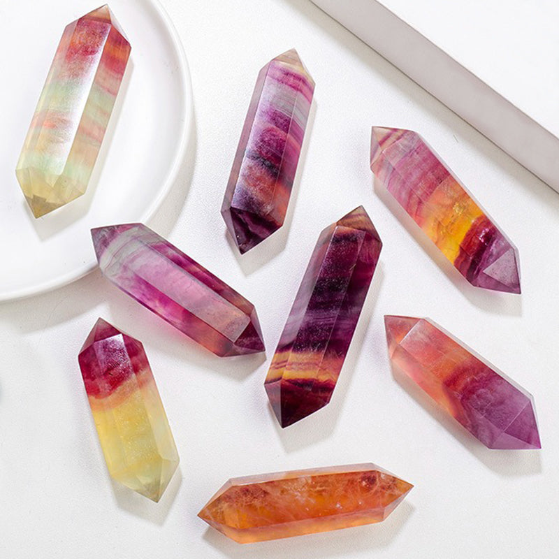 Candy Rainbow Fluorite Double Terminated-Enhance Intelligence, Spirituality & Emotional Stability