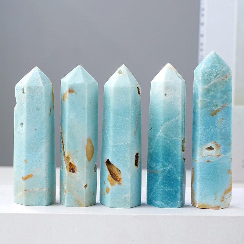 Amazonite Tower - Boost Confidence, Courage & Luck with Heart & Throat Chakra Balance